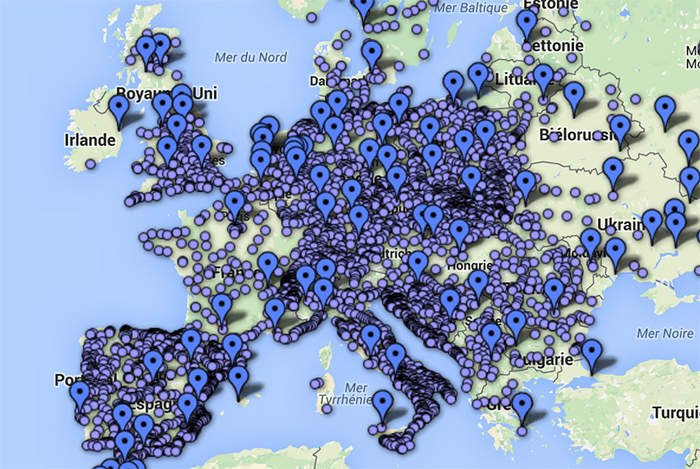 faible densité autocar France