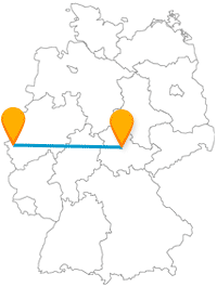 Entdecken Sie mit dem Fernbus zwischen Aachen und Erfurt eine alte Gaststätte und einen großen Park.