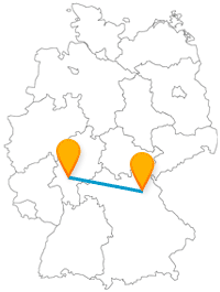 Die Fernbusfahrt von Bayreuth nach Frankfurt lädt an beiden Zielen zu entspannten Aktivitäten ein.