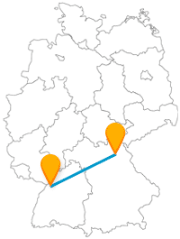 Die Reise mit dem Fernbus von Bayreuth nach Karlsruhe lohnt sich vor allem für Fans von Schlössern.