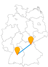 Eine Fahrt mit dem Fernbus von Bayreuth nach Stuttgart bringt Sie zur Lohengrin Therme und zum Carl-Zeiss-Planetarium.