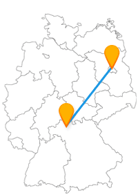 Die Fahrt im Fernbus zwischen Berlin und Schweinfurt lohnt sich auch für die kleinere Stadt.