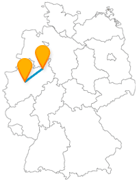 Verbinden Sie mit der Fahrt im Fernbus zwischen Bielefeld und Dortmund Großstadtflair, Erholung und Kultur.
