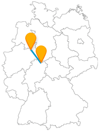 Der Fernbus zwischen Bielefeld und Kassel bringt Sie schnell zu zwei Burgen.