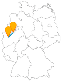 Die Reise mit dem Fernbus von Düsseldorf nach Münster könnte vor Ort auch mit dem Fahrrad fortgesetzt werden.