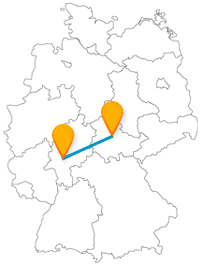  Der Fernbus Erfurt Frankfurt bringt Sie zum Eschenheimer Turm und zum Thüringischen Rom.