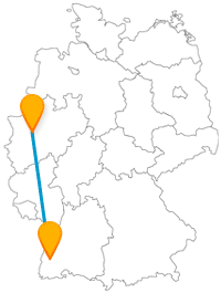 Nach der Reise im Fernbus zwischen Essen und Freiburg können Sie gemütliche und historische Rundgänge genießen.