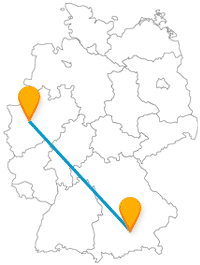 Mit dem Fernbus München Essen von Bayern direkt ins Ruhrgebiet reisen.