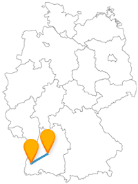 Ob Burg oder Münster, die Reise mit dem Fernbus von Freiburg nach Tübingen garantiert Ihnen hohe Bauwerke.