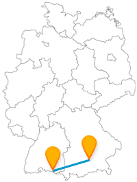 Fernbusverbindung Friedrichshafen München