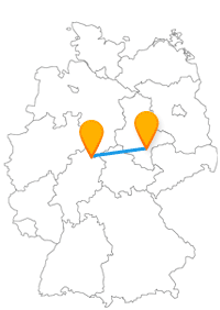 Die Fahrt im Fernbus zwischen Halle und Kassel könnte zu einer Burgen-Tour werden.