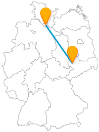 Die Reise mit dem Fernbus Hamburg Leipzig wird eine Fahrt der Dialekte.
