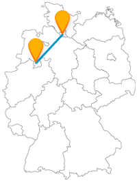 Ob Modelleisenbahn oder Natur- und Geopark, mit dem Fernbus von Hamburg nach Osnabrück können Sie beides besichtigen.