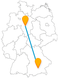 Ein Fahrt mit dem Fernbus von Hannover nach München kann zu einem Naturerlebnis werden.