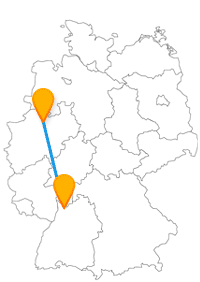 Besichtigen Sie nach der Fernbusfahrt zwischen Heidelberg und Münster Dom, Klosterruinen & Co.