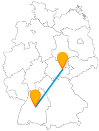 Mit der Reise im Fernbus von Jena nach Stuttgart laufen Sie zwei Dichtern mehr oder weniger über den Weg.