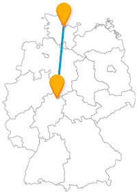 Eine Fernbusreise zwischen Kassel und Kiel führt Sie auch zu ganz anderen Fortbewegungsmitteln.