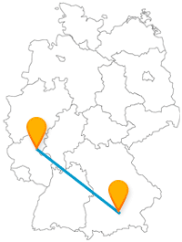 Auch auf einer Fernbusreise von Koblenz nach München kann man wandern gehen.