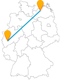 Die Fernbusreise zwischen Köln und Rostock kann in einem kulinarischen Gaumenschmaus enden.