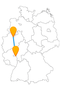 Die Fahrt im Fernbus zwischen Mainz und Münster lädt nach Ankunft zum Bummeln und Schlendern ein.