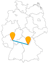 Vielleicht müssen Sie Ihre Wahl zwischen den Sehenswürdigkeiten auf der Reise mit dem Fernbus zwischen Mainz und Nürnberg vom Wetter abhängig machen.