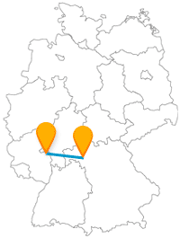 Nach Ankunft von der Fahrt mit dem Fernbus zwischen Mainz und Würzburg kann sich ein längerer Spaziergang anschließen.