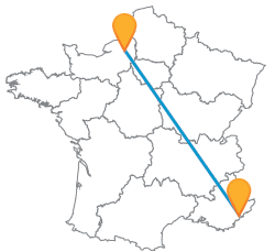 Prendre le car de Cannes à Rouen low cost