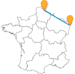 Les trajets de bus de Lille à Strasbourg à petit prix