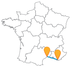 Comparer les trajets en bus de Montpellier à Toulon