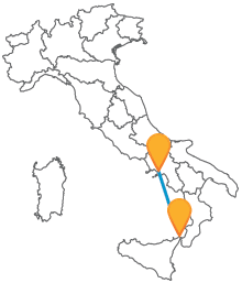 Viaggiare tra la Sicilia e la Campania? Facile, con gli autobus da Messina a Napoli