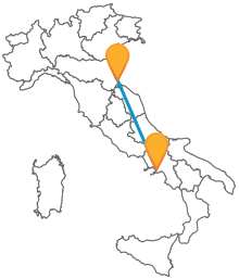 Prendete il bus da Napoli a Rimini e visitate due località di mare davvero uniche