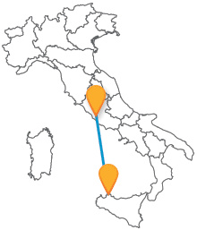 Un viaggio lungo il Sud Italia con gli autobus da Palermo a Roma