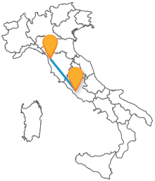 Visitate Toscana e Lazio con un autobus tra Pisa e Roma
