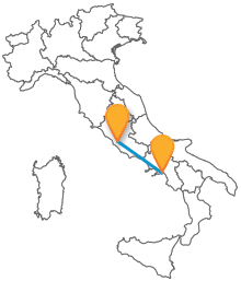 Confrontate gli orari del pullman tra Roma e Salerno